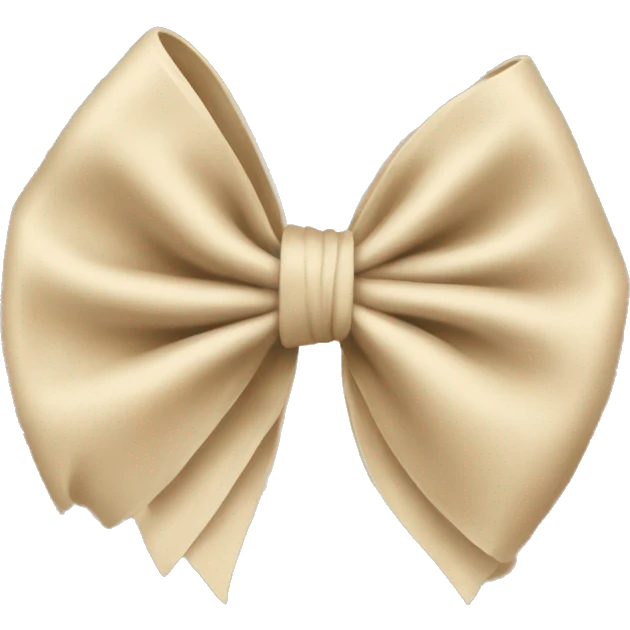 beige schleife emoji