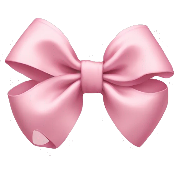 Light pink bows emoji