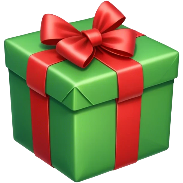 Green present emoji