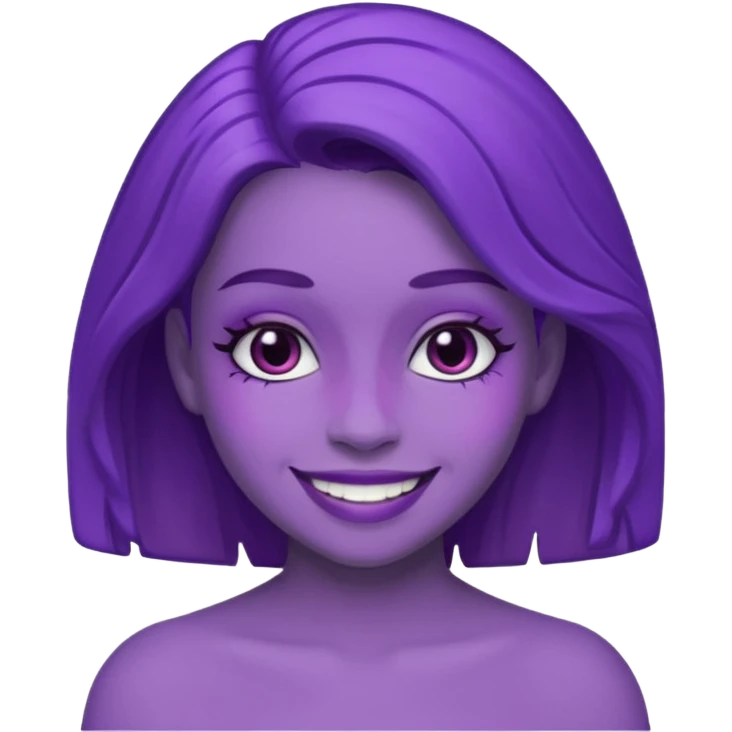 Purple girl emoji