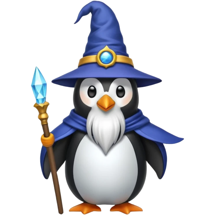 Penguin Wizard emoji