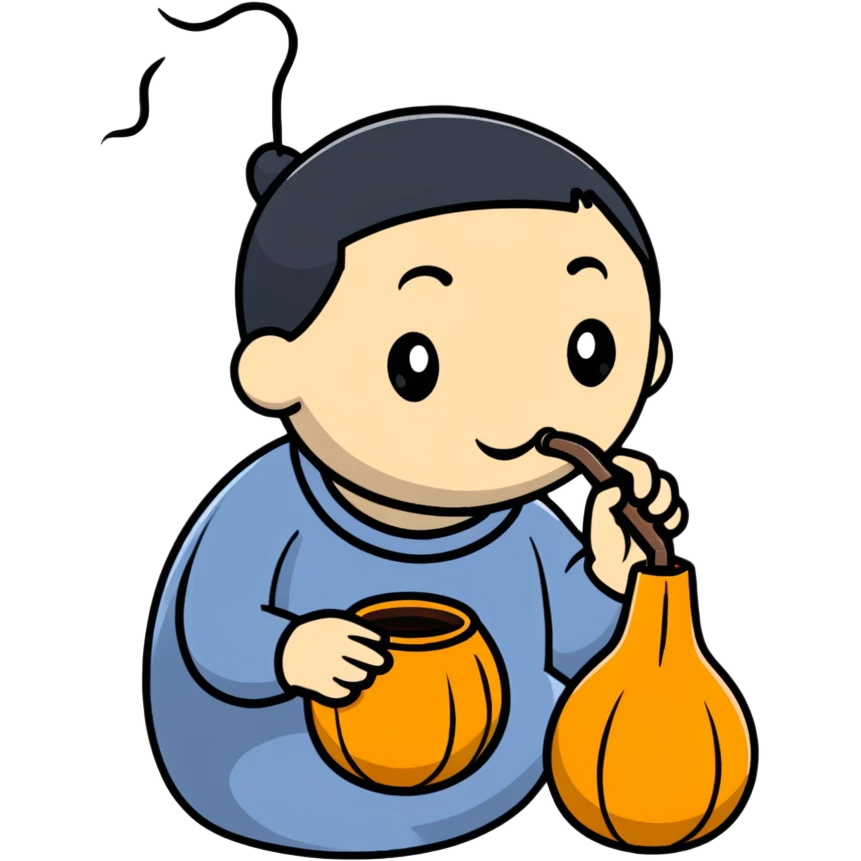Paraguayan drinking maté emoji