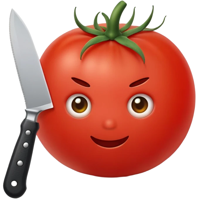tomato holding a knife emoji