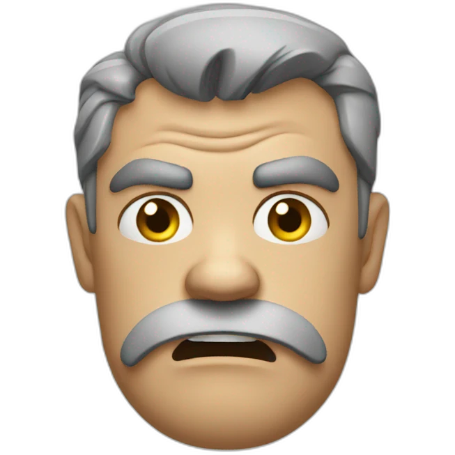 Grumpy emoji