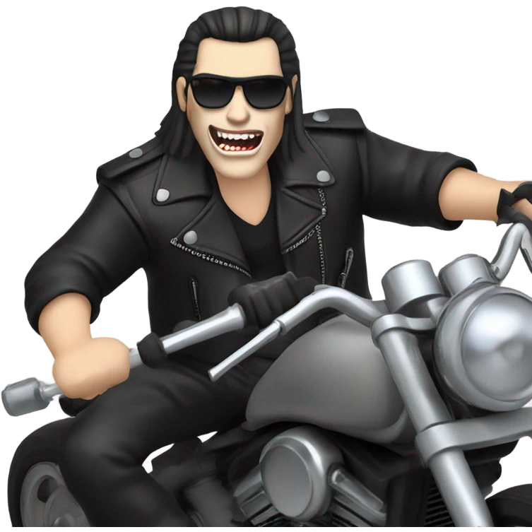 Biker Dracula emoji