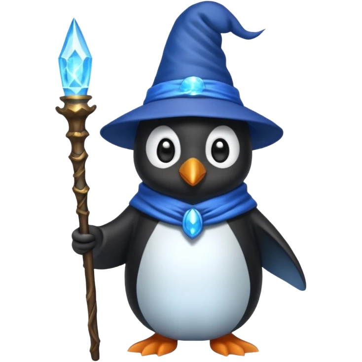 Penguin Wizard emoji