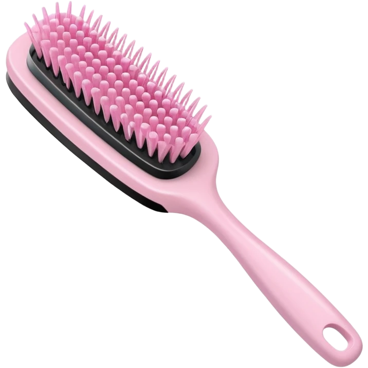 light pink hairbrush minimal design emoji
