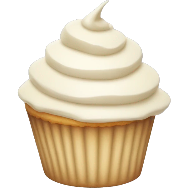 vanilla cupcake emoji