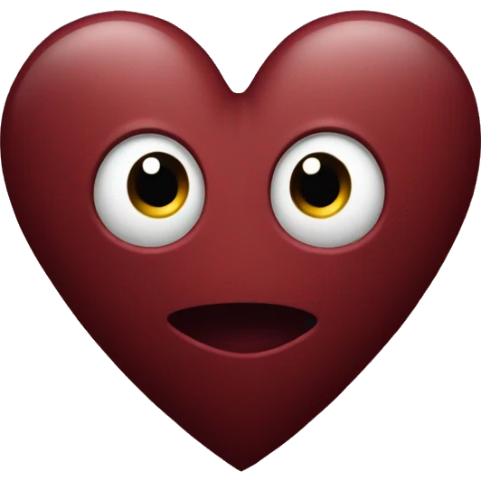 Dark red heart emoji