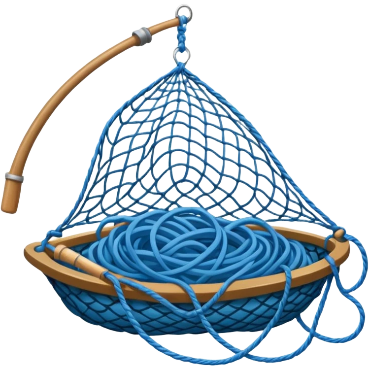 fishing net sea emoji