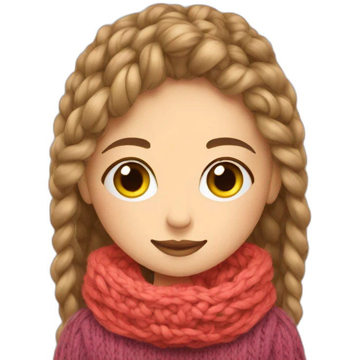 girl knits emoji