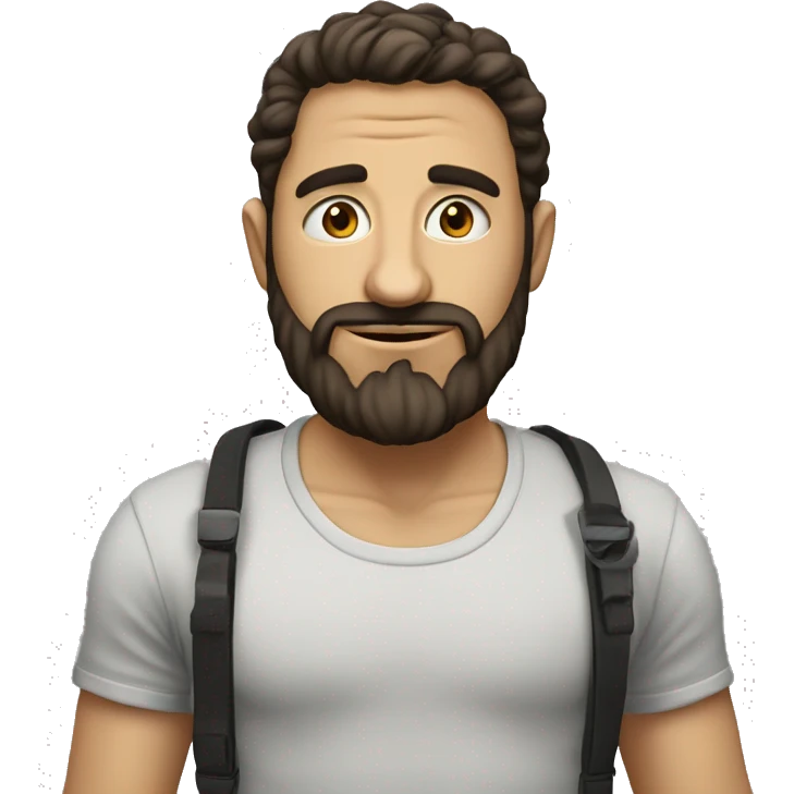 כלב בולדוג עם כובע מצחייה אדום emoji