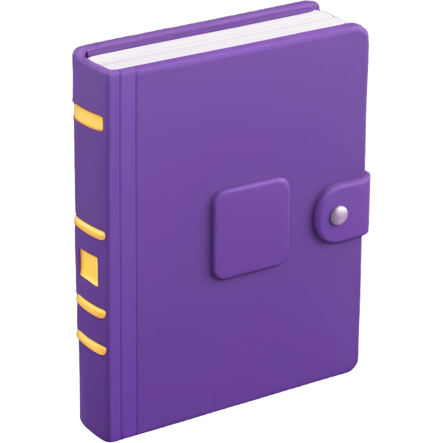 purple book closed emoji
