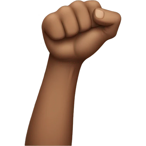 Strong arm with no muscle emoji