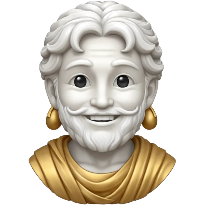 Statue of god solo leveling with big smile emoji