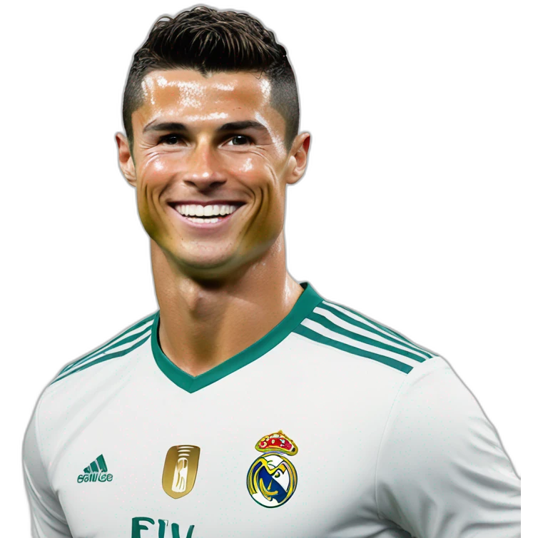 Cristiano Ronaldo smile emoji