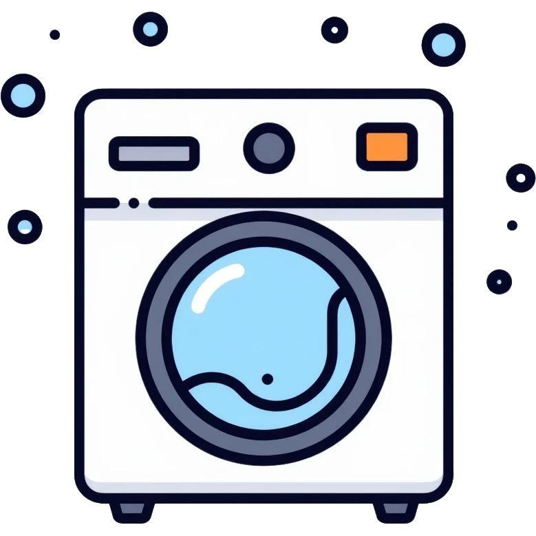 washing machine with bubbles emoji