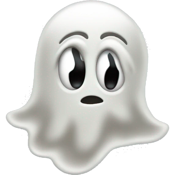 Create a ghost with only the thumb down effect a the image is from a cartoon from the 80s emoji
