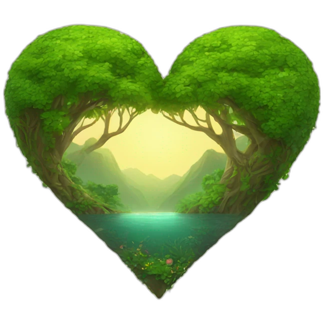 Nature heart emoji