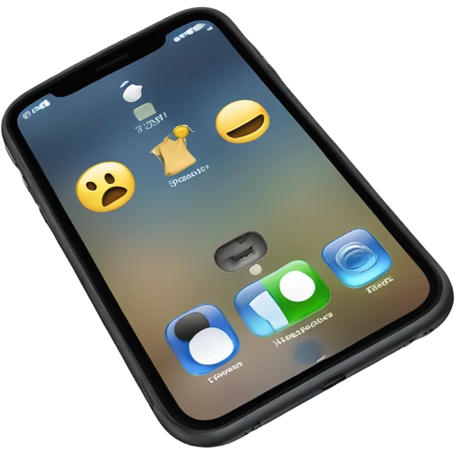 iPhone front view emoji