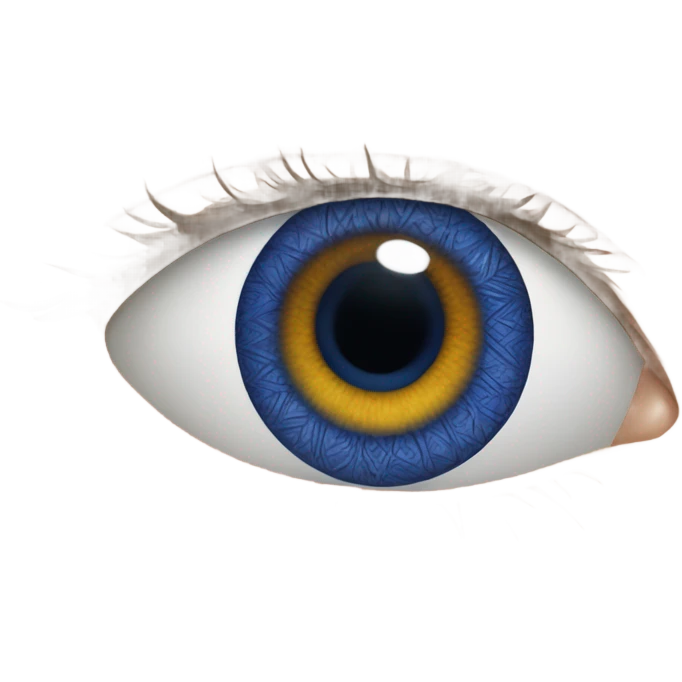 dark blue eye emoji