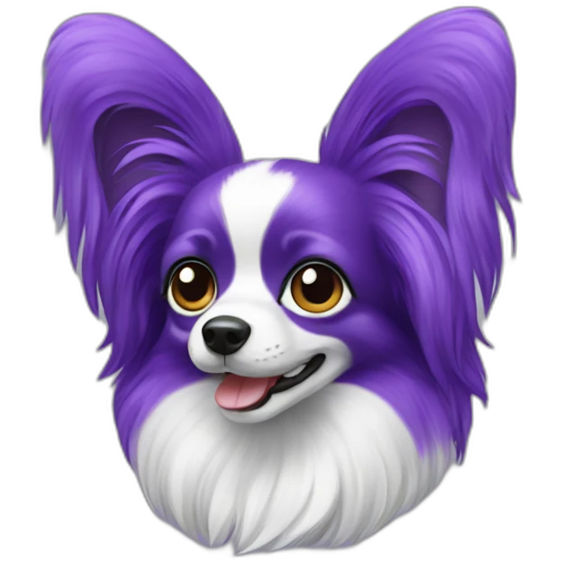 Papillon violet emoji