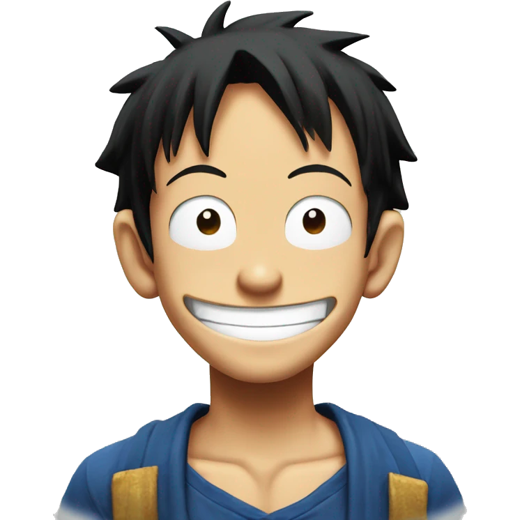 Luffy smirking emoji