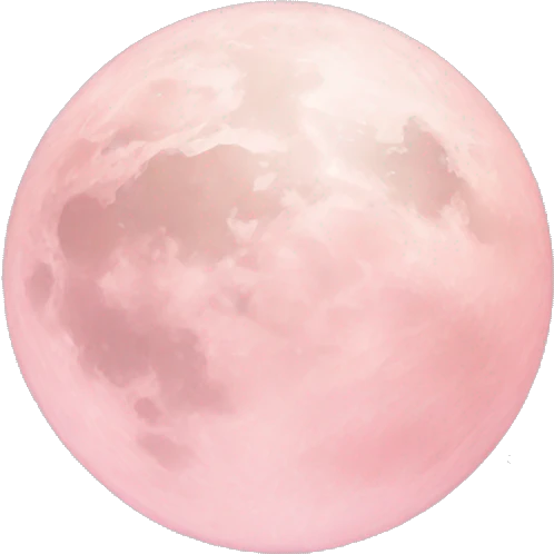 pastel pink moon emoji