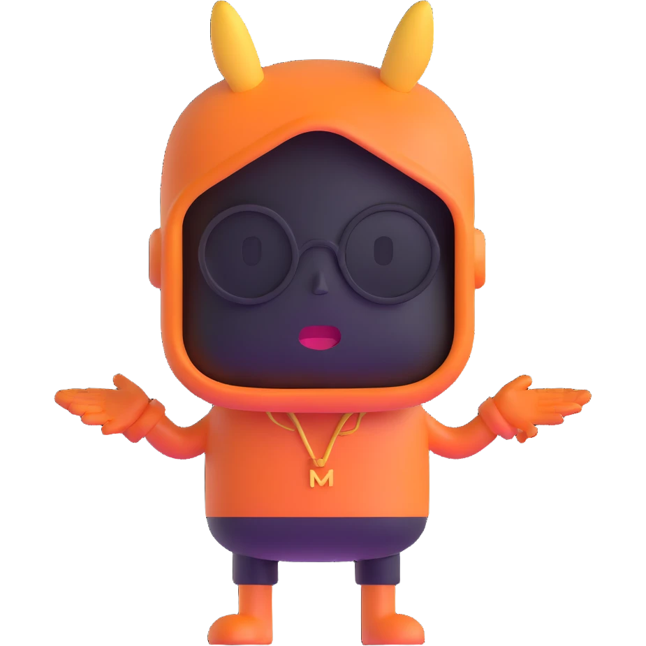 Dank meme character with cool vibes emoji
