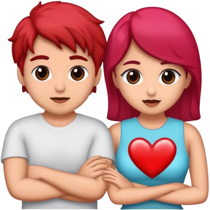 enamorados morena y moreno emoji