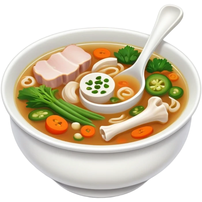 pork bone soup, korean\ emoji