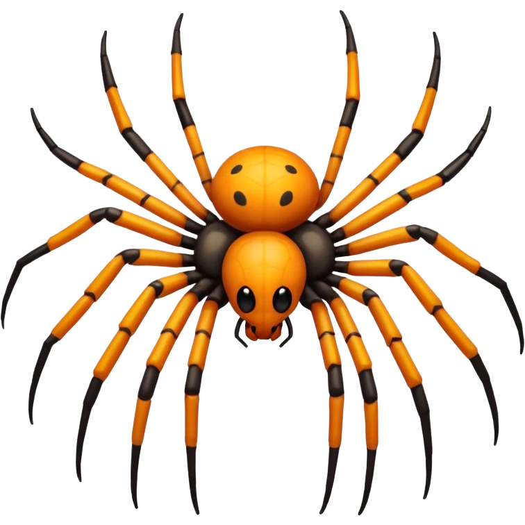 Spider with yellow and orange in the middle emoji