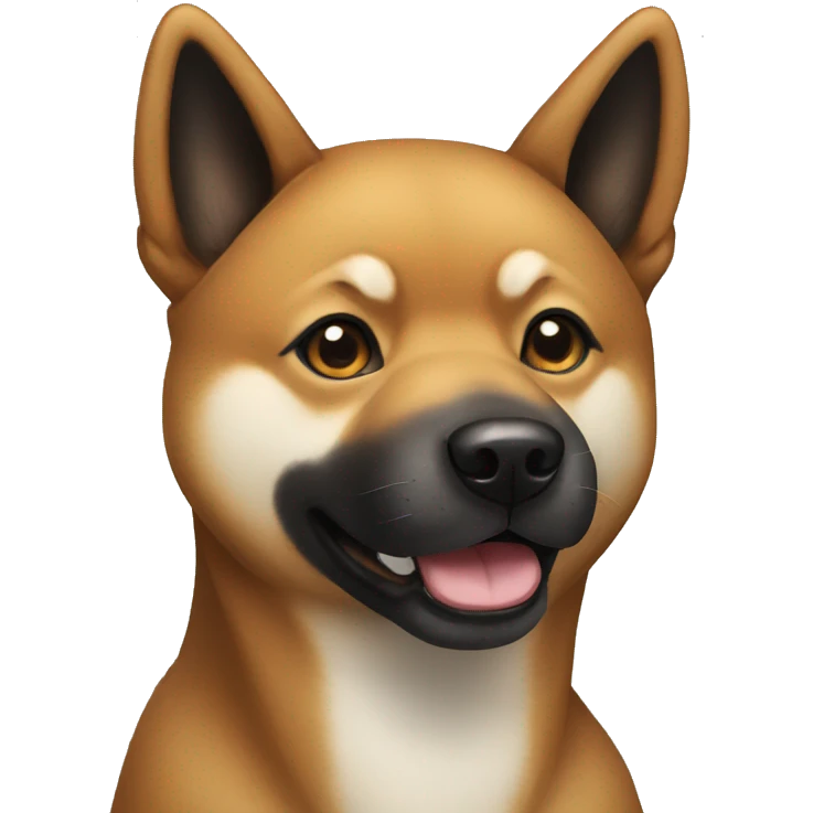 black shiba inu emoji