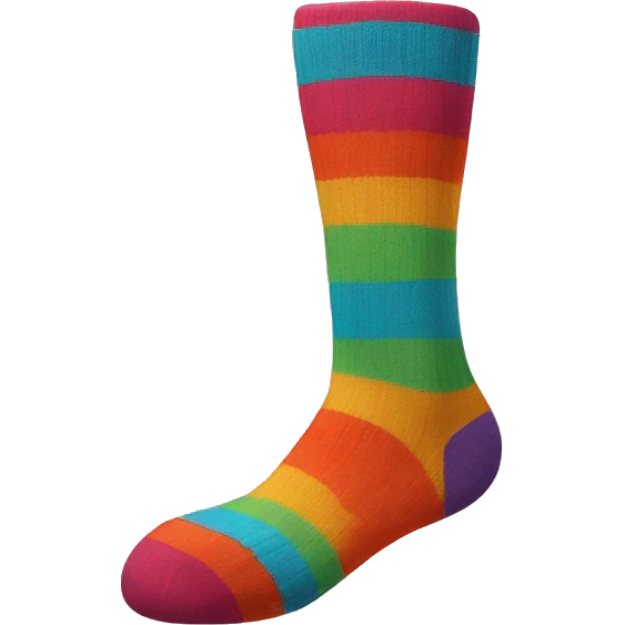 socks with different colour emoji