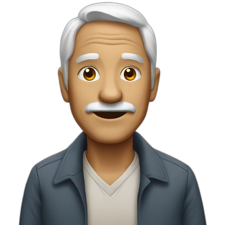 Old men wearing tn emoji