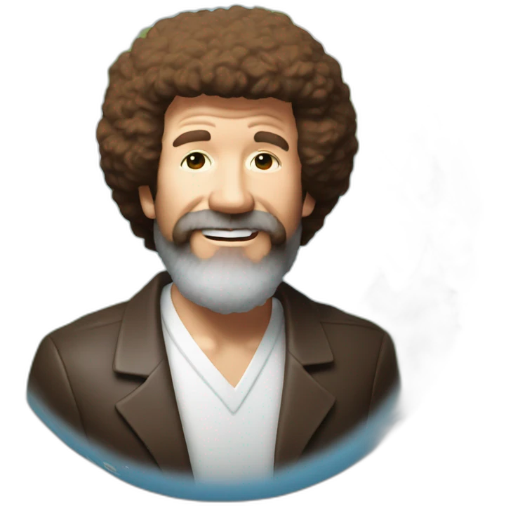 Bob ross globe emoji