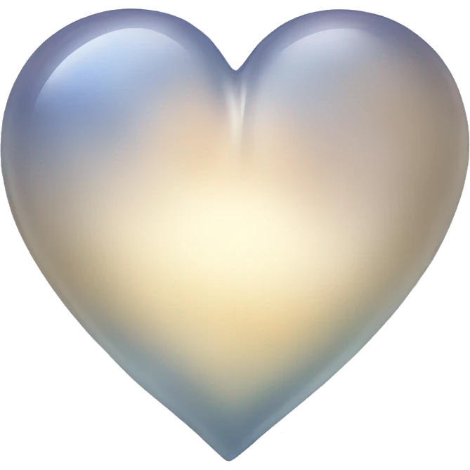 Moonstone heart emoji