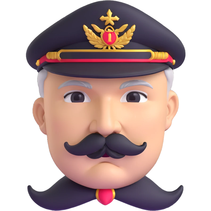 Alexander Lukashenko with mustache emoji