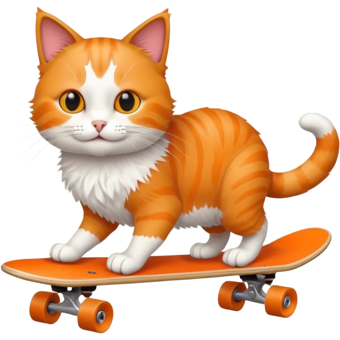 Cat on a skateboard emoji