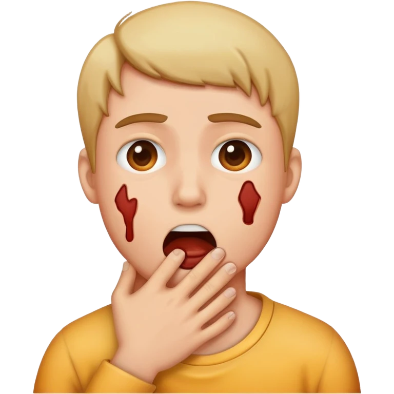 Chocking itself  emoji