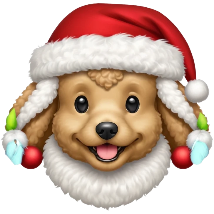 poodle santa emoji