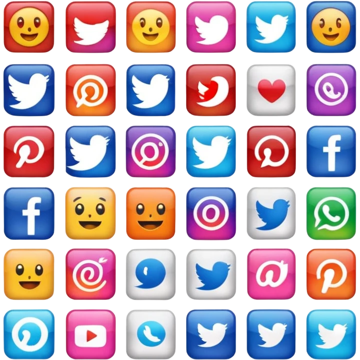 Social media sample post sticker emoji