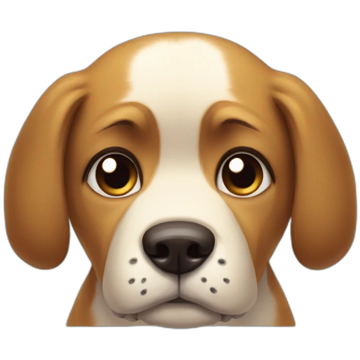 sad dog emoji