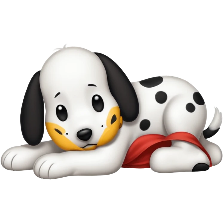 Snoopy acostado en el suelo  emoji
