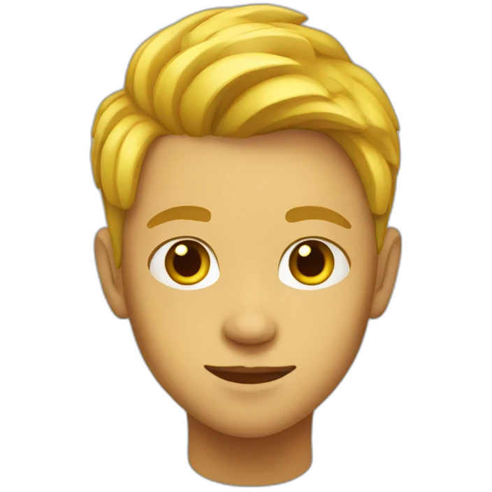yellow 16 year old boy emoji