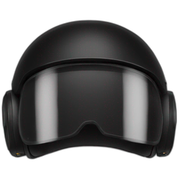 Casque noir emoji