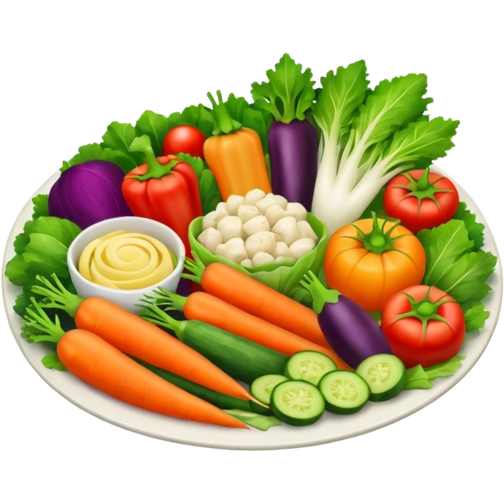 vegetable plate emoji