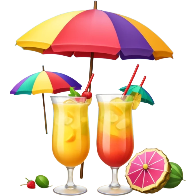 Tropical drinks in Cabo emoji
