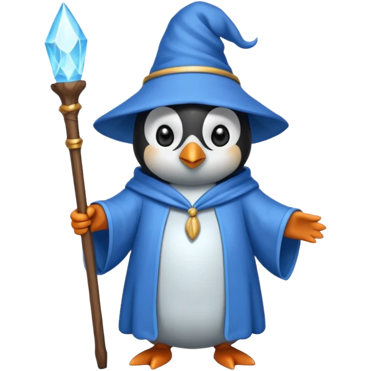Penguin Wizard emoji