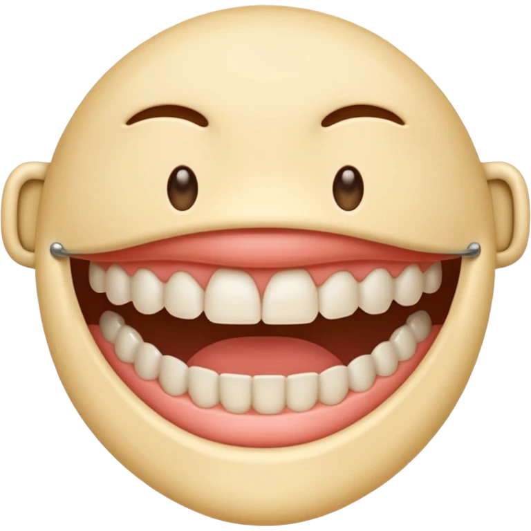 Una boca con frenillos emoji